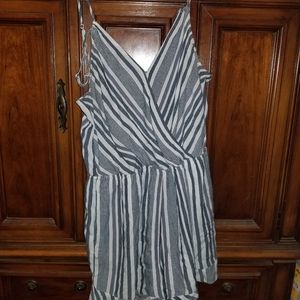 Women's Black and White Romper